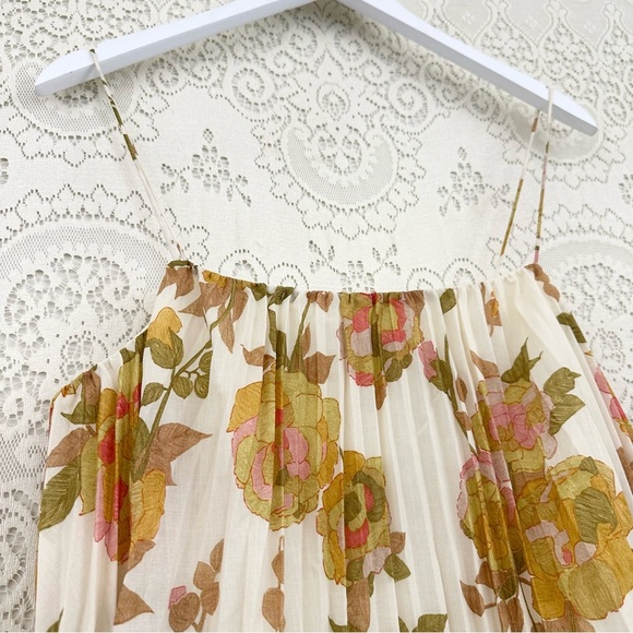 Rebecca Taylor Wild Peony Pleated Tank - Picture 6 of 16